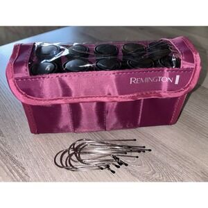 Remington Compact Travel Hot Rollers w/10 J‎ Clips, Tested & They Heat Up Well